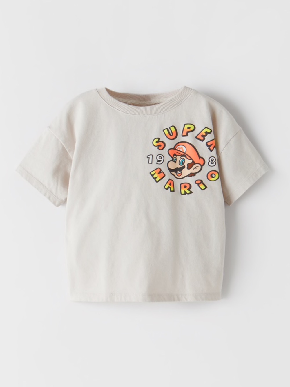 Zara Nintendo Super Mario Graphic Tee Shirt Toddler 12-18 Month Oversized Yoshi